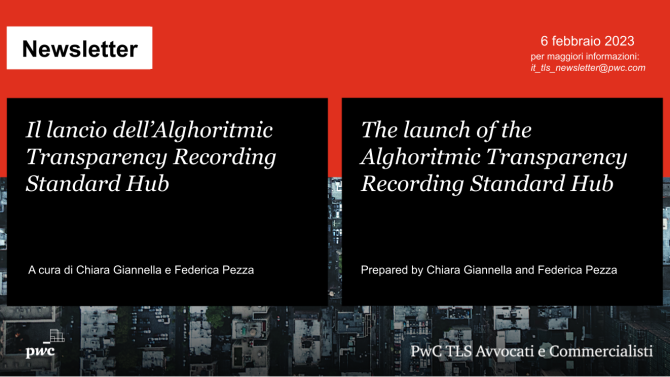 Il lancio dell’Alghoritmic Transparency Recording Standard Hub