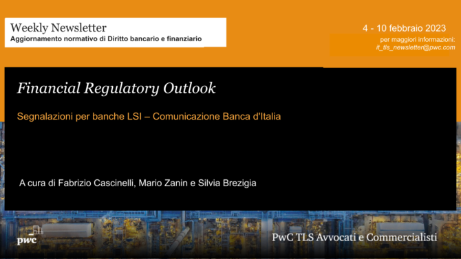 Weekly Newsalert | Financial Regulatory Outlook