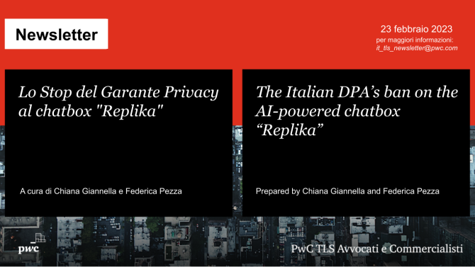 Lo Stop del Garante Privacy al chatbox “Replika”