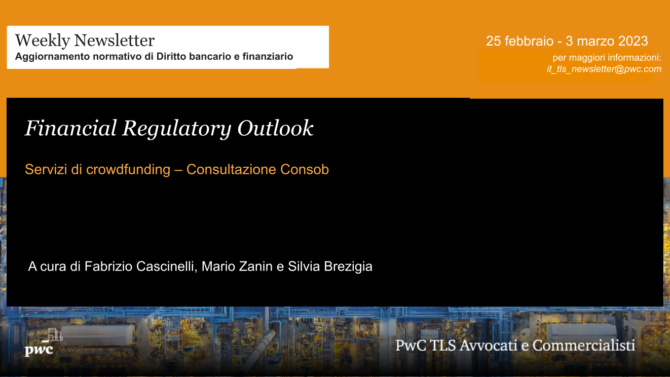 Weekly Newsalert | Financial Regulatory Outlook