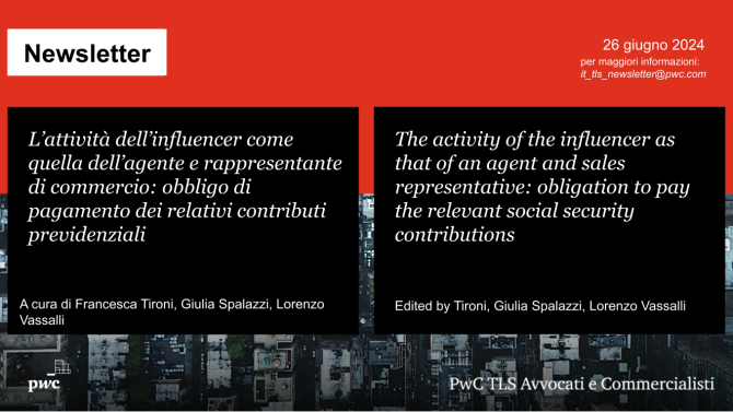 Influencer come agenti e rappresentanti di commercio: obbligo di pagamento dei relativi contributi previdenziali
