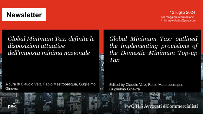 Global Minimum Tax: definite le disposizioni attuative dell’imposta minima nazionale