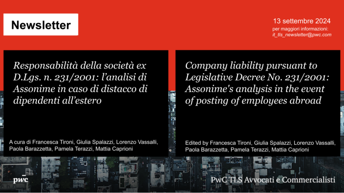 L’analisi di Assonime in caso di distacco di dipendenti all’estero - Assonime’s analysis in the event of posting of employees abroad