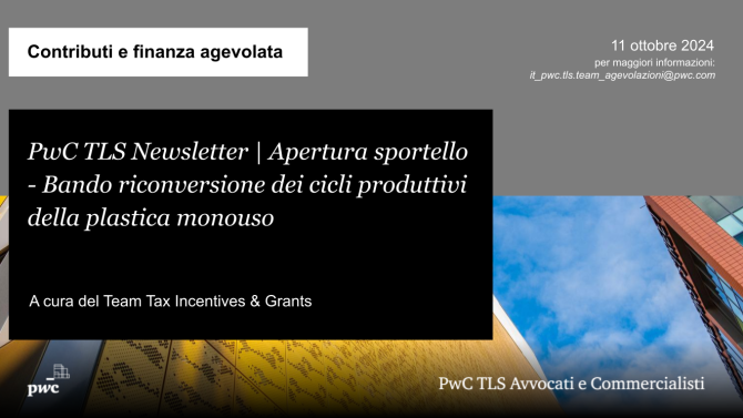 Bando riconversione cicli produttivi plastica monouso