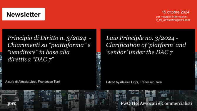 Chiarimenti su “piattaforma” e “venditore” secondo DAC 7 - Clarification of ‘platform’ and ‘vendor’ under DAC 7