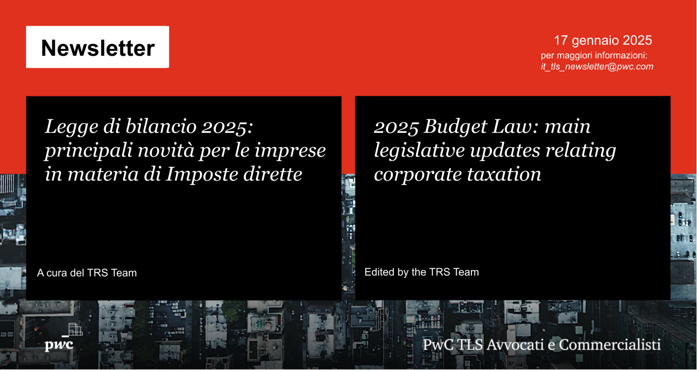 Legge di bilancio 2025: principali novità per le imprese in materia di ...