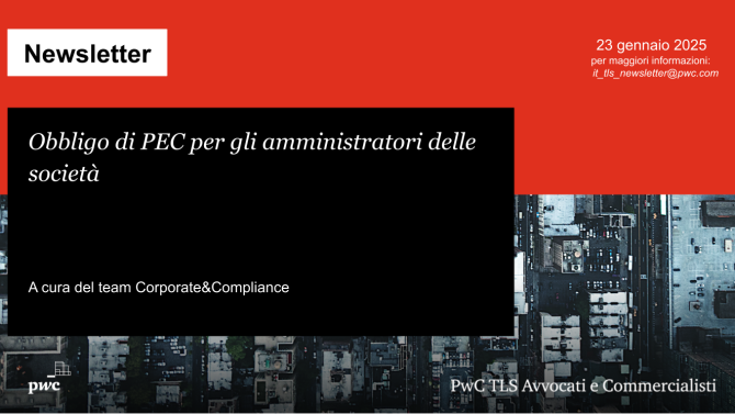 Obbligo di PEC per gli amministratori delle società