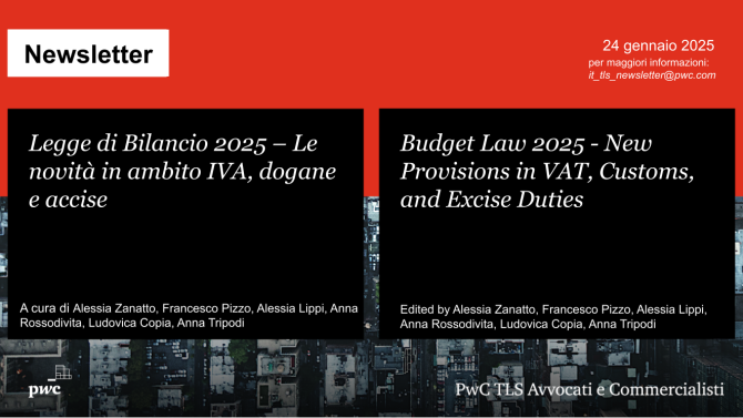 Legge di Bilancio 2025 – Le novità in ambito IVA, dogane e accise