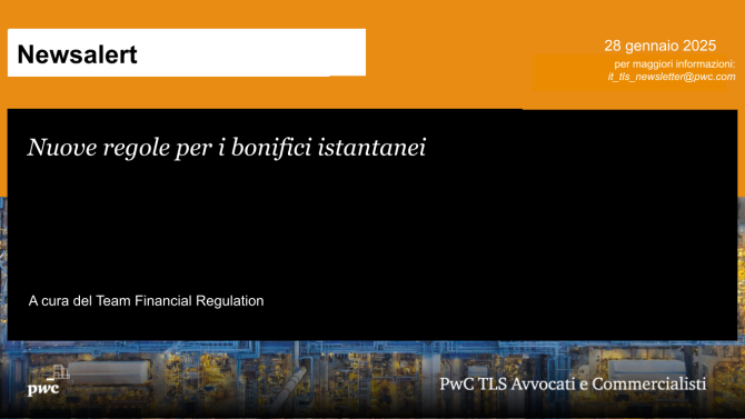 Nuove regole per i bonifici istantanei