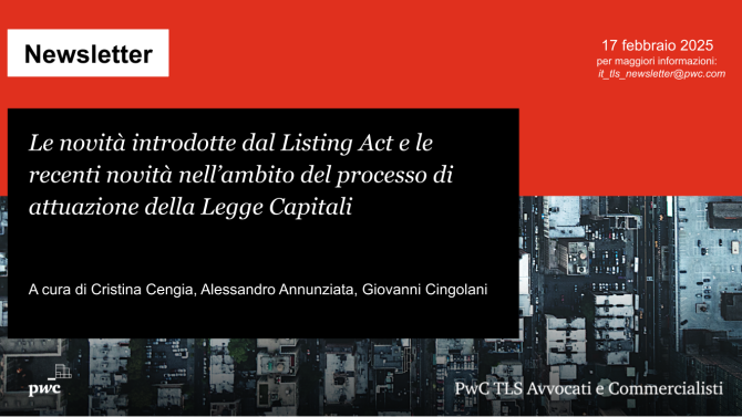 Le novità del Listing Act e della Legge Capitali in attuazione
