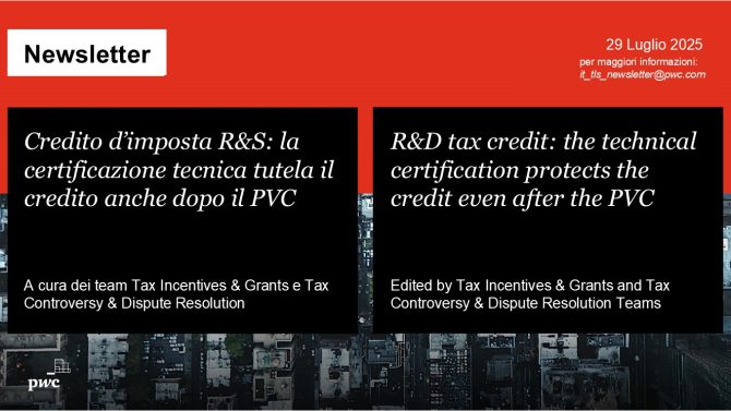 Credito d'imposta R&S